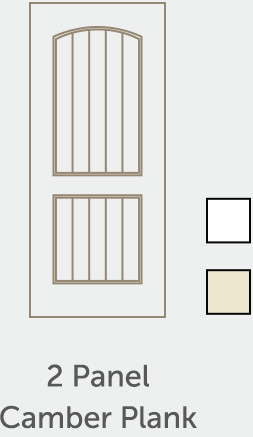 2 Panel Camber Plank Door illustration