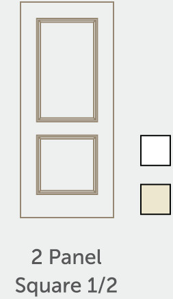 2 Panel Square 1/2 Door illustration