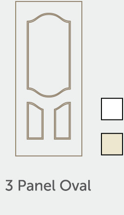 3 Panel Oval Door illustration