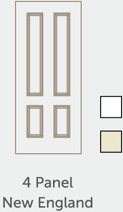 4 Panel New England Door illustration